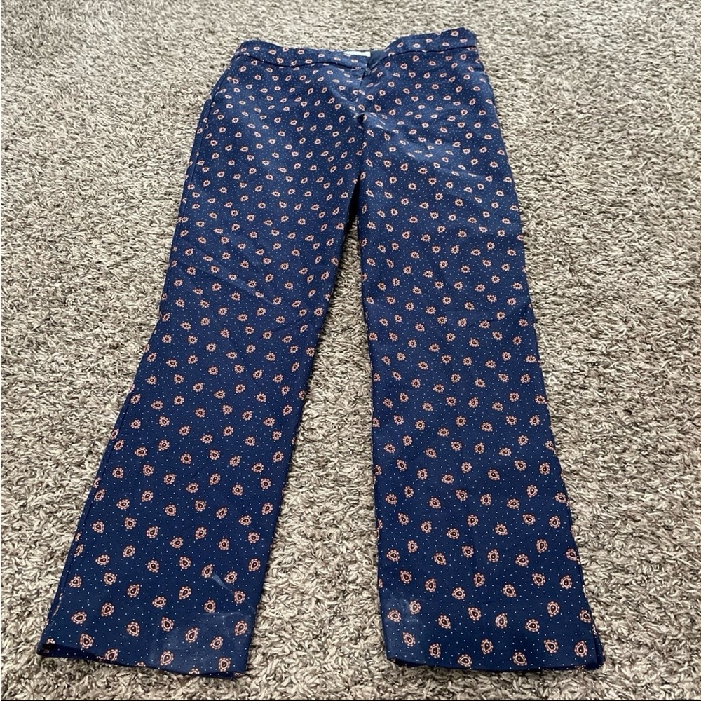 Boden Paisley, print slim fit pants size 8